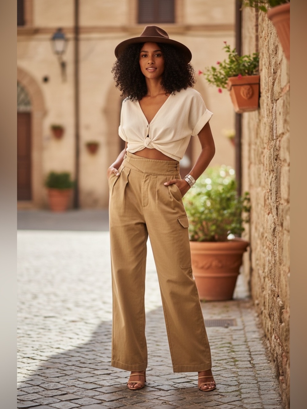 NWT Banana Republic Heritage Explorer Belted Pants 10 Utilitarian Khaki Safari
